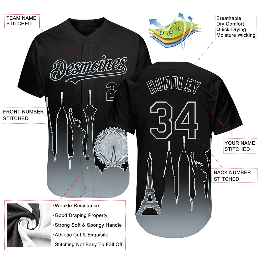 Sublimation Baseball Uniform Jersey Shirts